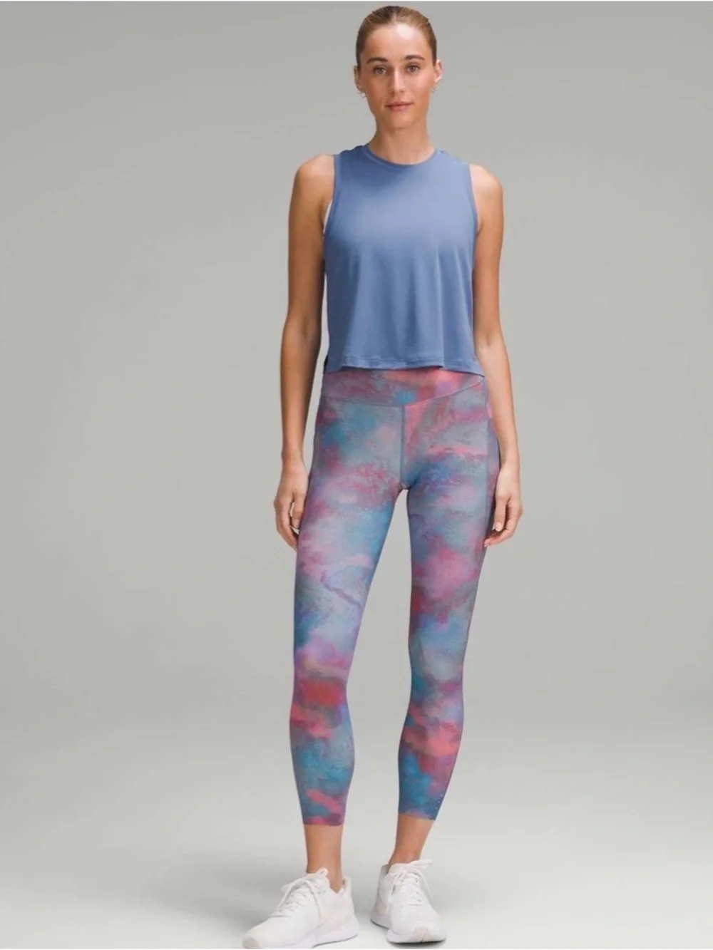 Lululemon Fast and Free High-Rise Tight 25” hazy afterglow multi